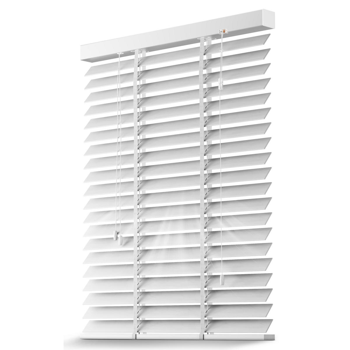 HOLZJALOUSIE SolDecor BE5 75/180cm Weiß - Weiß, Naturmaterialien/Holz (75/180cm) - Sol Royal