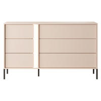 KOMMODE Beige DASTIN Mit LED-Beleuchtung - Beige, Holzwerkstoff (223.2/210/55.4cm) - Sepro Meble