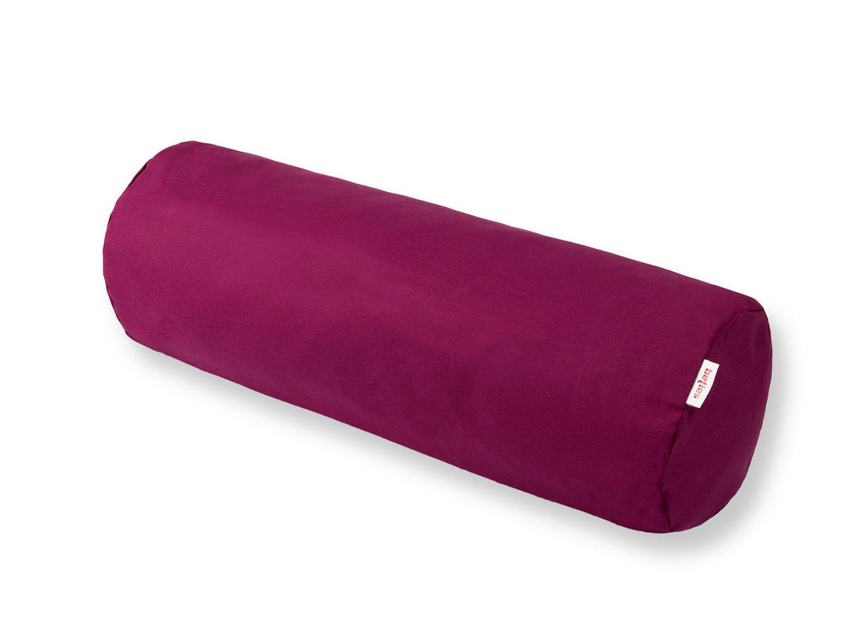 NACKENROLLENBEZUG Basic 100% Baumwolle hibiskus 40/15 cm - Beere, Textil (15/40cm) - beties Heimtextil