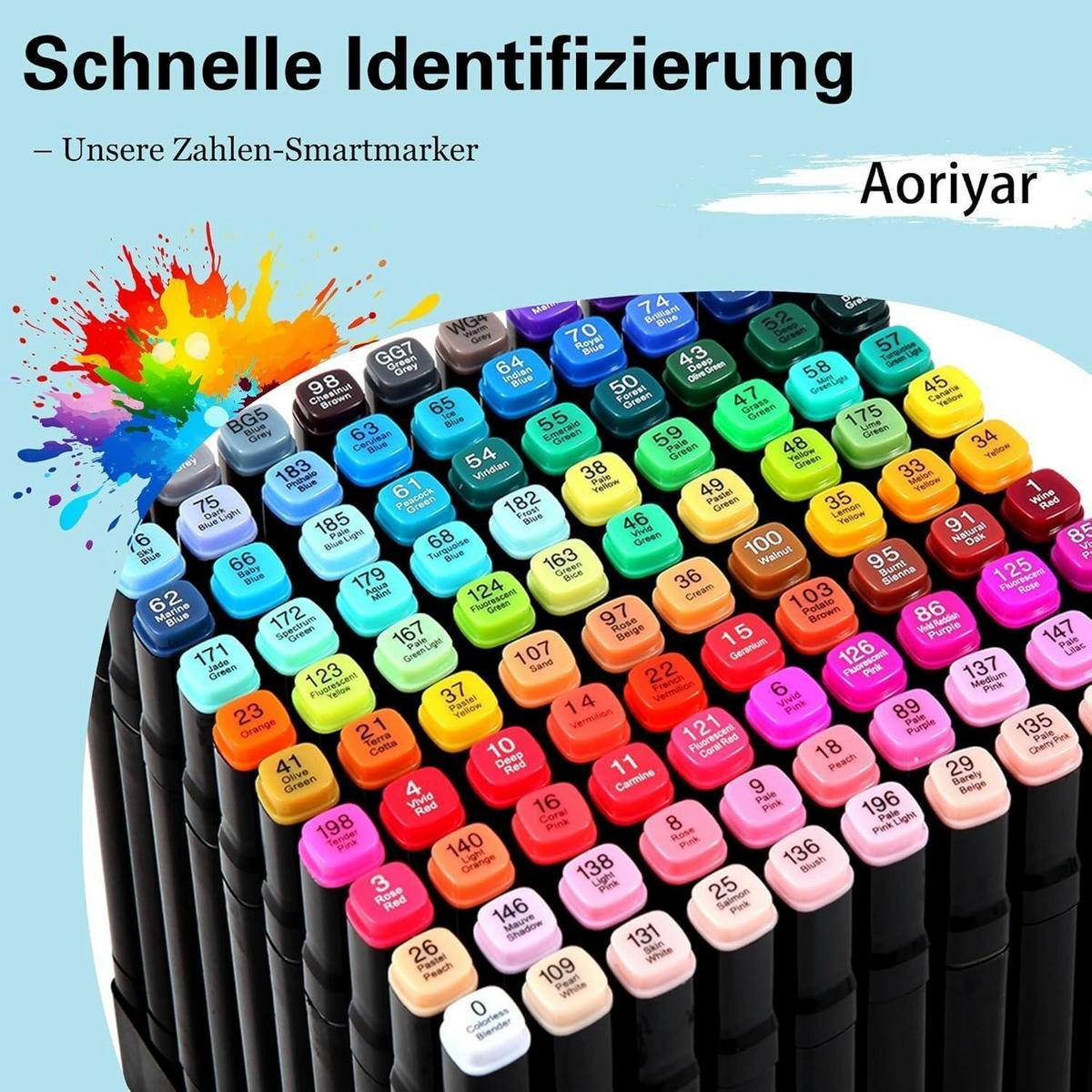 MARKER-SET 80 Farben – Dual Tip mit Aufbewahrungsbox - Multicolor, Kunststoff (10/10/15cm)