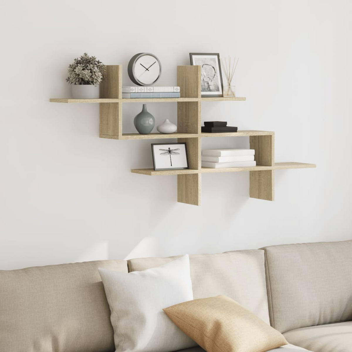 WANDREGAL Sonoma-Eiche 124.5/18/60.5 Cm Holzwerkstoff - Braun, Holzwerkstoff (18/60.5/124.5cm) - vidaXL