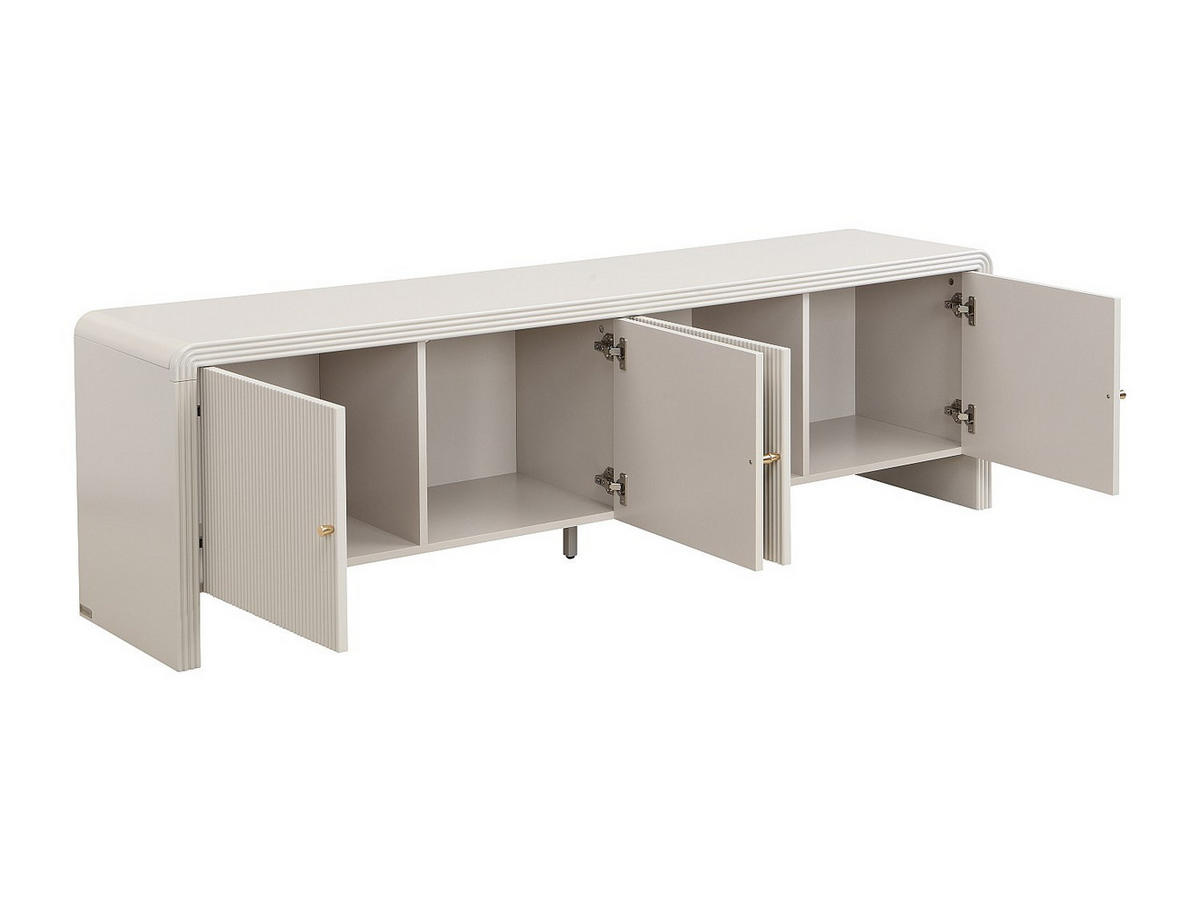 TV-BOARD - 179.6 cm x 40 cm - Holz, Platte - Beige - MIRENALO - Beige, Holz (179.6/55/40cm) - Vente-Unique