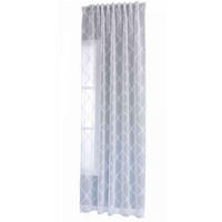 GARDINE VALENCIA HxB 245x145 cm Natur Lacework - Weiß, Textil (145/245cm)
