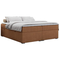 BOXBETT BESS 140/200 Orange Struktur - H4 - Orange, Holz/Textil (140/200cm) - MKS