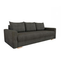 3-SITZER-SCHLAFSOFA ELMA mit Bettfunktion, dunkelbraun - Dunkelbraun, Holz (92.5/79/230cm) - Homesy