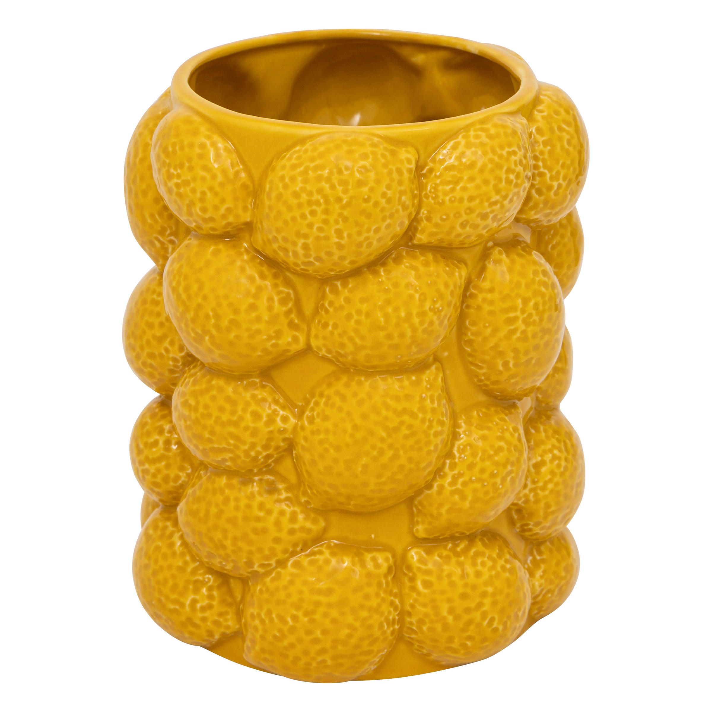 VASE Yucatan 18 cm - Gelb, Keramik (18cm) - Atmosphera Createur d´interieur