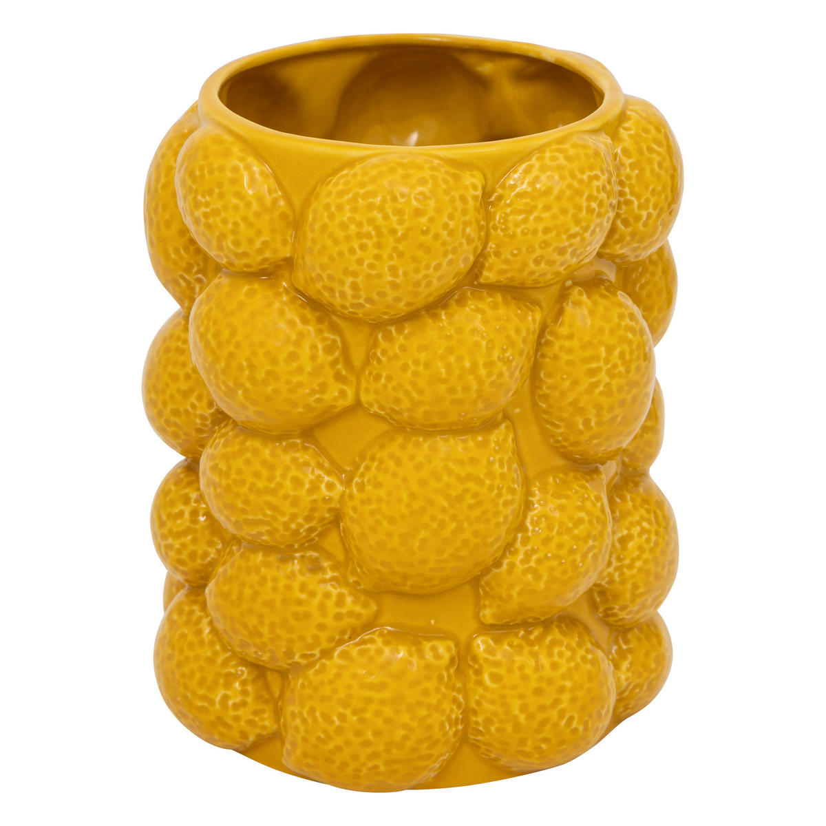 VASE Yucatan 18 cm - Gelb, Keramik (18cm) - Atmosphera Createur d´interieur