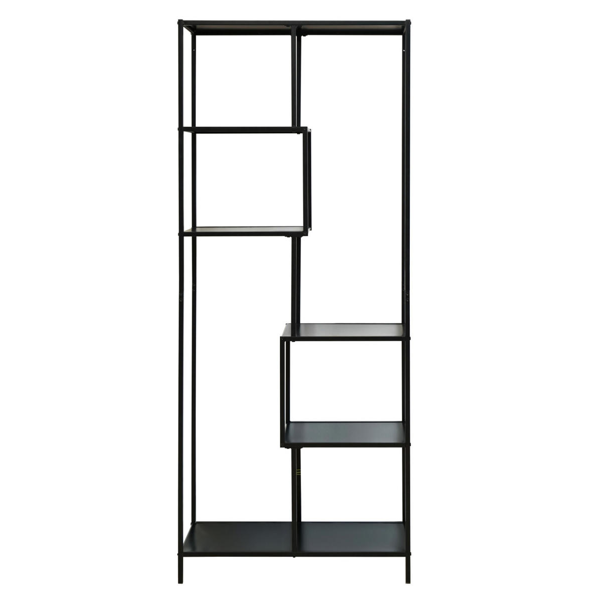 METALLREGAL KELA Schwarz - Schwarz, Metall (77/185/33cm) - SVITA