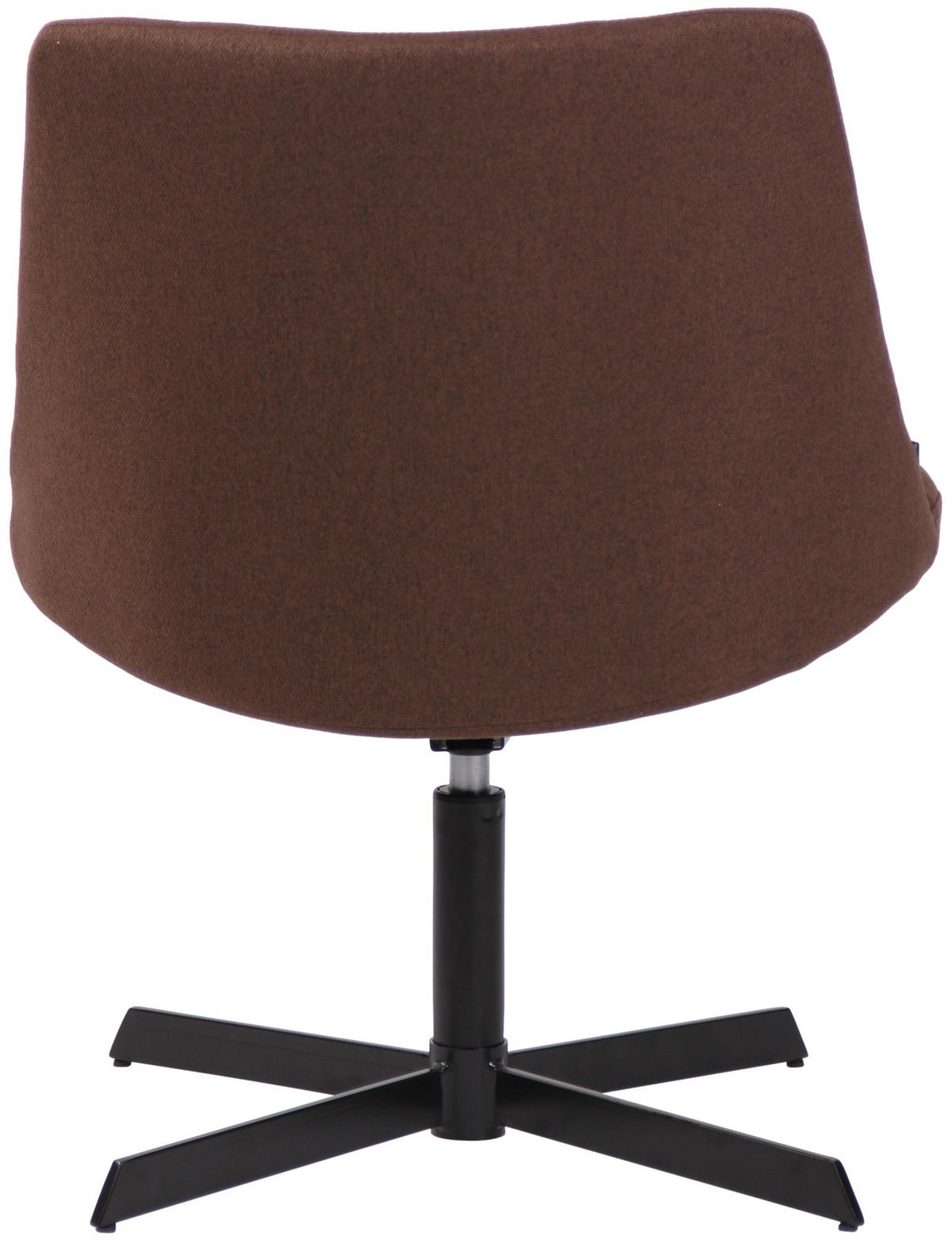 DREHSTUHL Stoff braun - Schwarz/Braun, Textil/Metall (63/79/71cm) - CLP