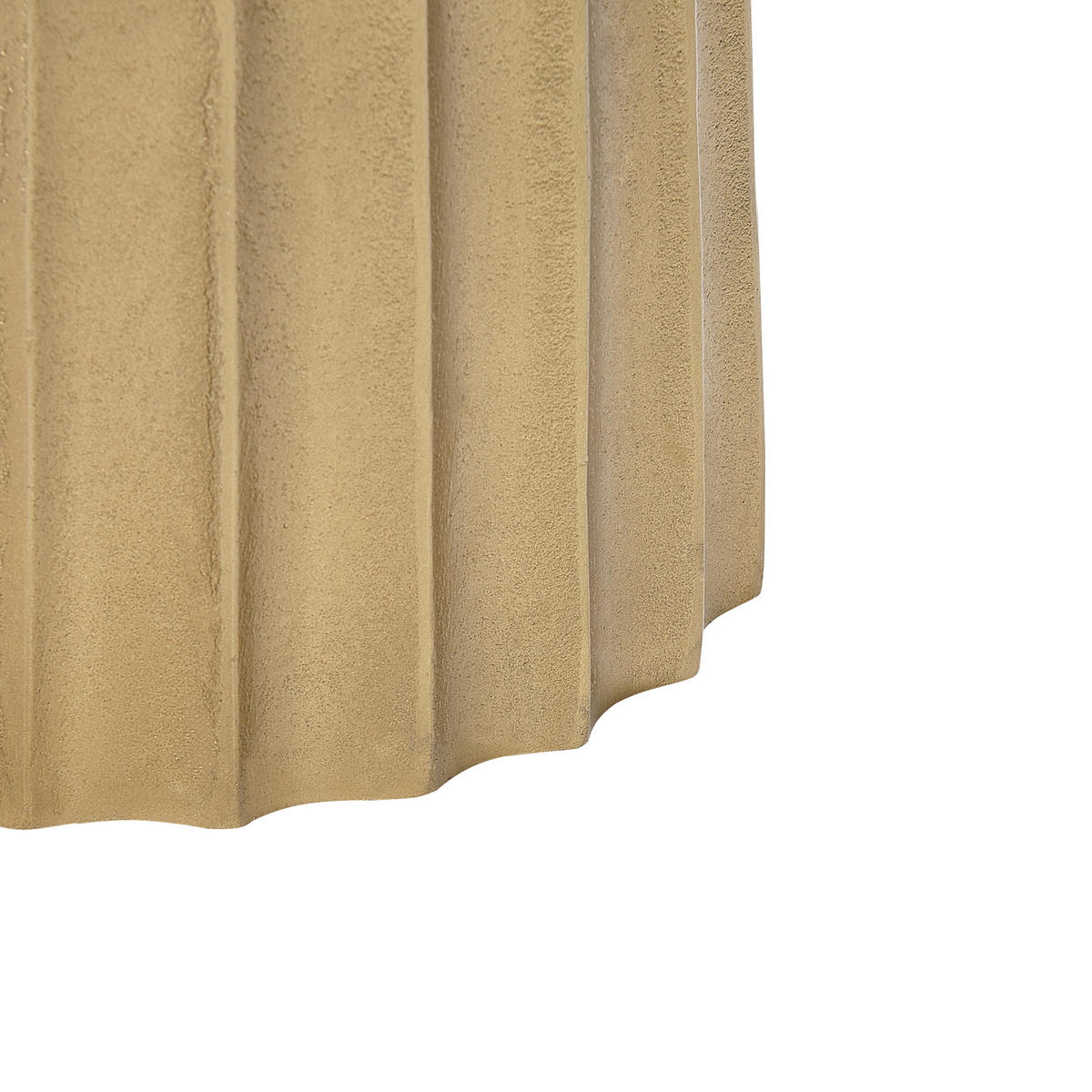 BEISTELLTISCH Aluminium gold rund 24 cm Ouyen - Goldfarben, Metall (24/24/56cm) - Beliani