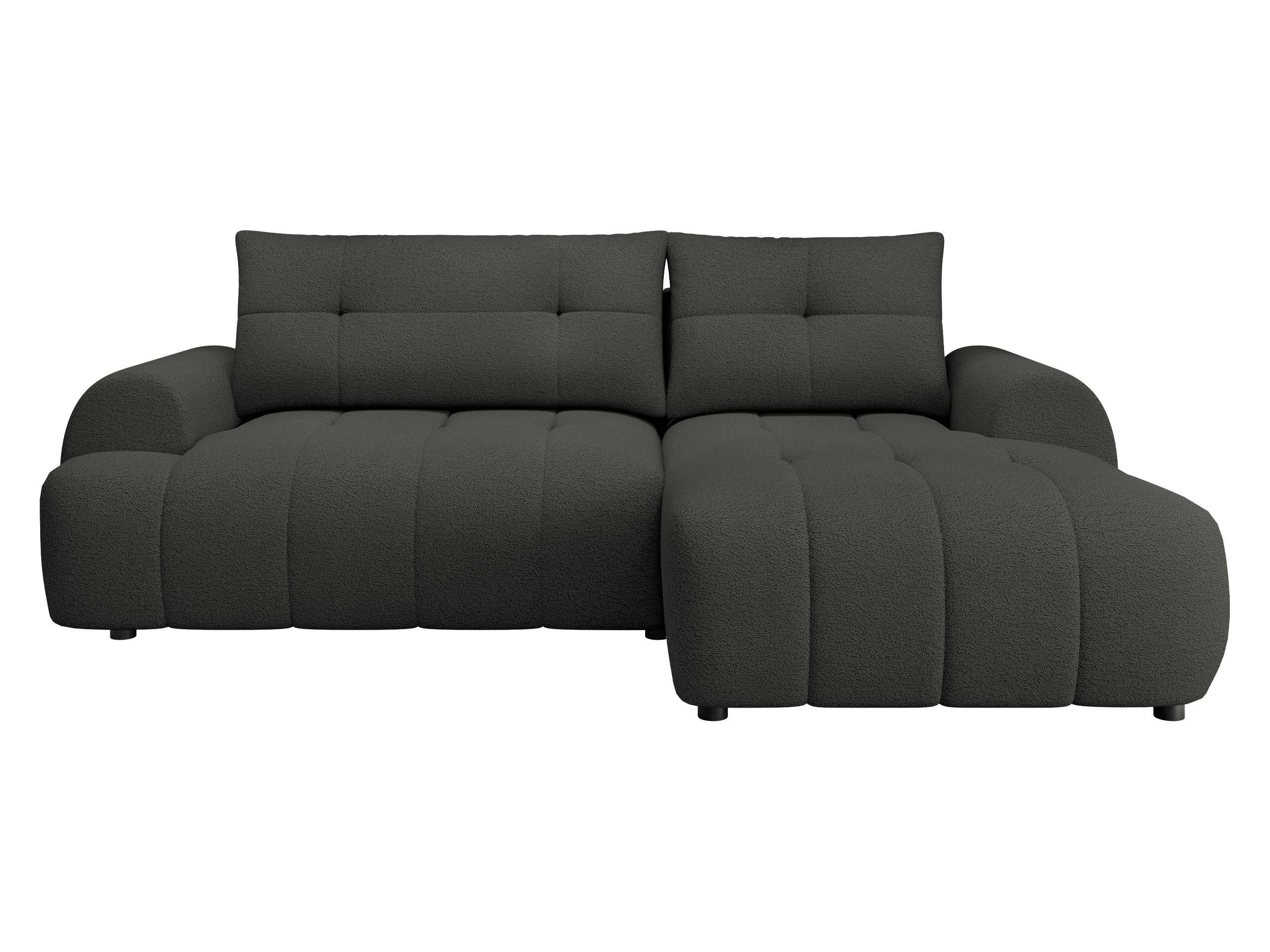 ECKSOFA Fiorano, Seite: Rechts - Anthrazit/Schwarz, Holz/Kunststoff (265/177cm) - MIRJAN24