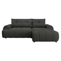 ECKSOFA Fiorano, Seite: Rechts - Anthrazit/Schwarz, Holz/Kunststoff (265/177cm) - MIRJAN24