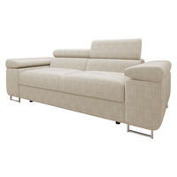 SOFA Torezio 2 Cord - Beige, Holz/Textil (198/90/102cm) - MIRJAN24