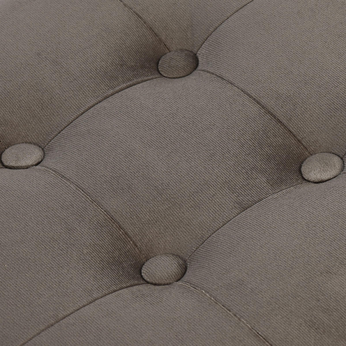 SITZBOX Ravello L mit Knöpfen Samt braun - Braun, Textil (38/38/38cm) - Komodee