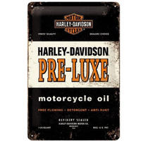 BLECHSCHILD 20/30 cm Harley-Davidson PRE-LUXE - Multicolor, Metall (20/30/0.2cm) - Nostalgic-Art