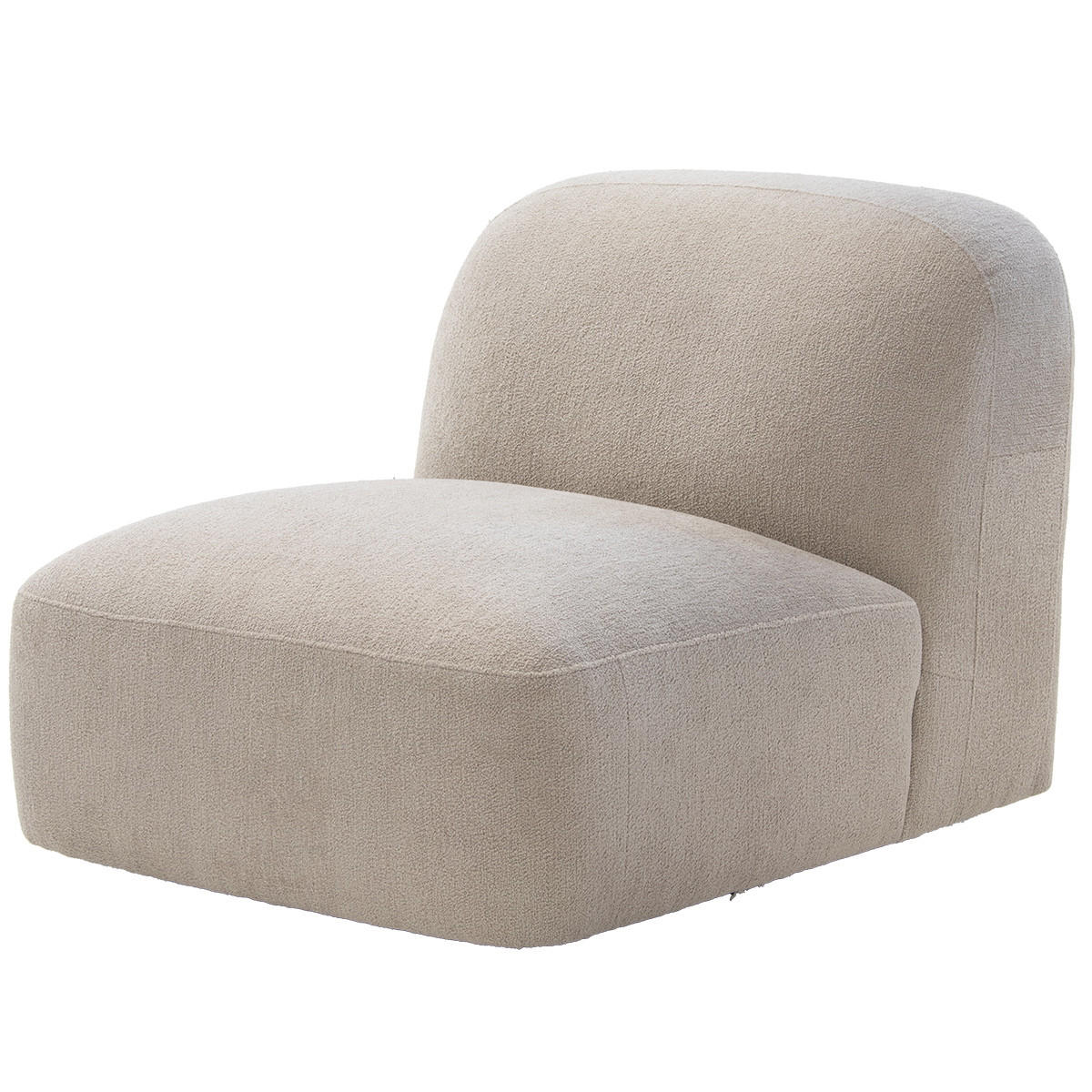 LOVESEAT aus Stoff, Taupe - Taupe, Textil (76/75/106cm) - Giga Meubel