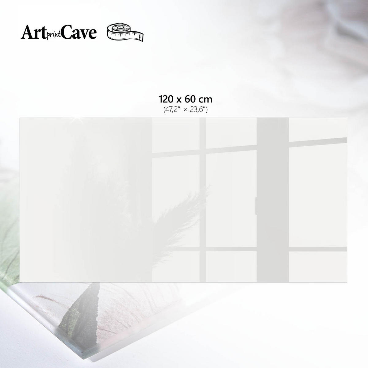TISCHPLATTE 120x60 cm – Hellgrau - Pink, Glas (120/60/0.4cm) - Wallfluent