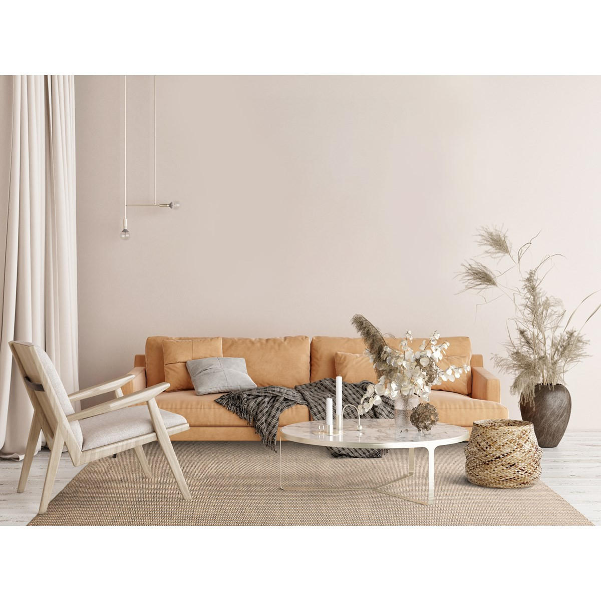 TEPPICH Moderner aus Natural Materials und Baumwolle TISSY Beige 200 x 290 cm - Beige, Naturmaterialien (200/290cm) - Novatrend