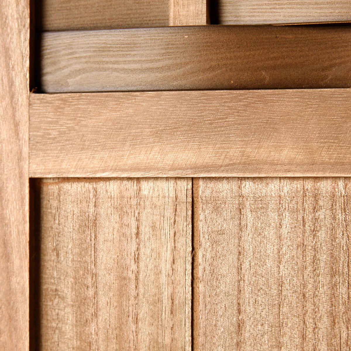 PARAVENT 3-tlg. 120/170 cm Hellbraun Rattan geflochten - Hellbraun, Holz (120/170/2cm) - Homestyle4u