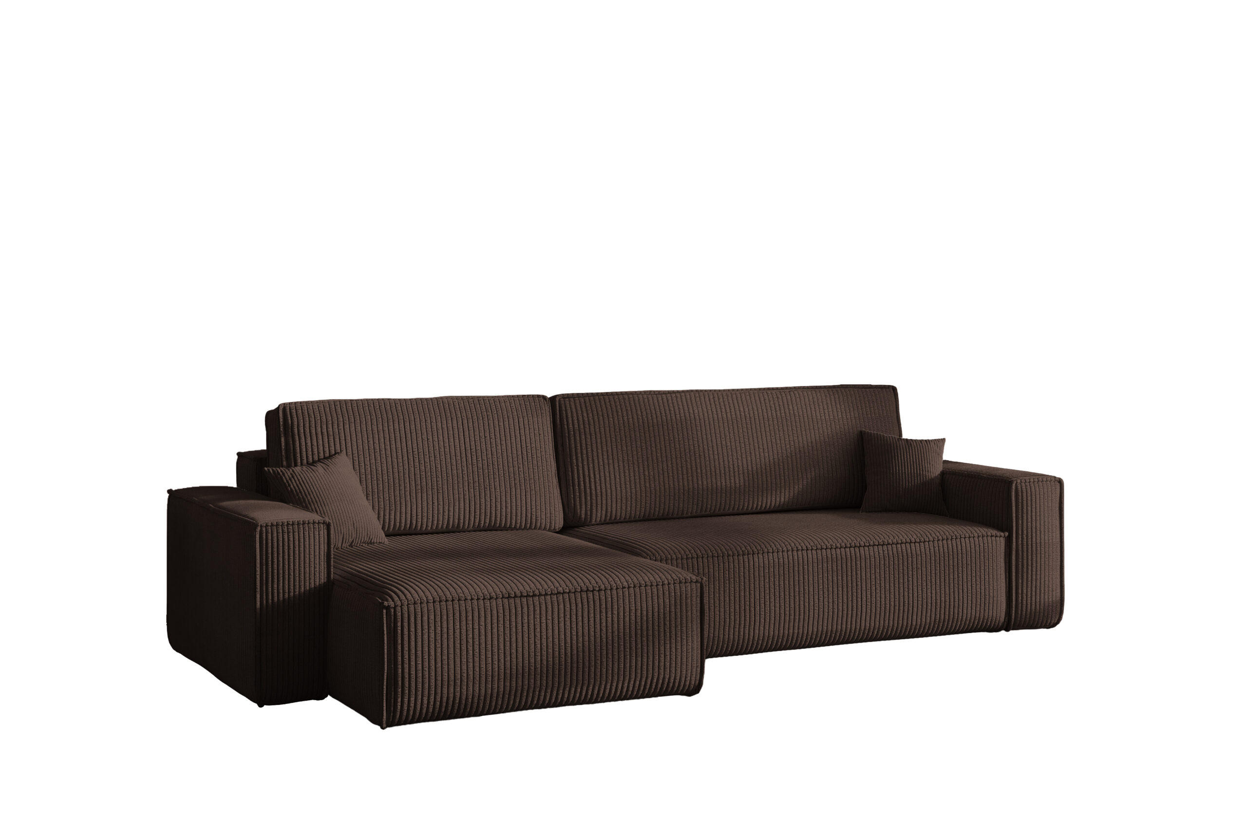 Kaiser Möbel Ecksofa Braun 274x142 cm