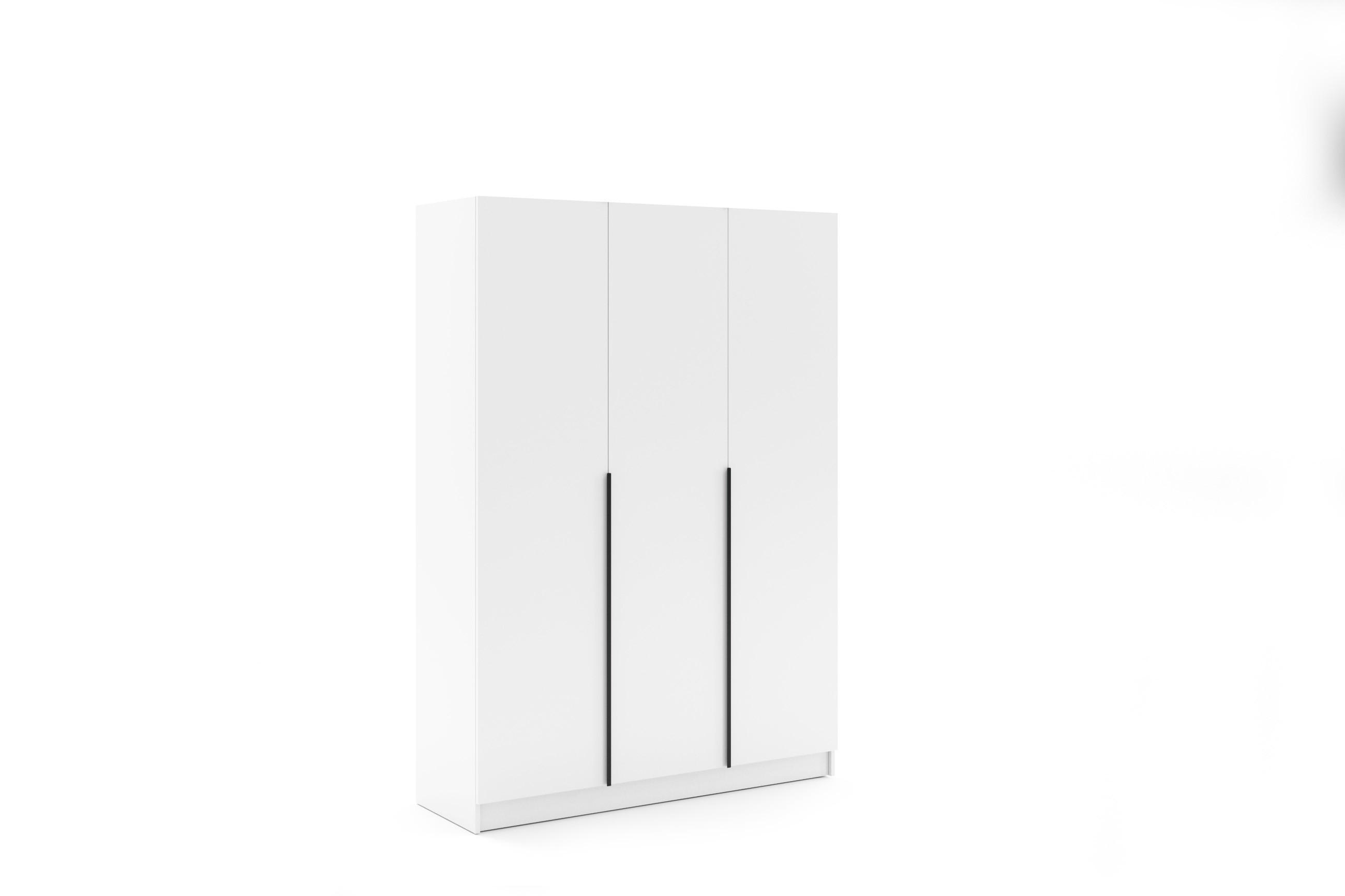 SCHIEBETÜRENSCHRANK Riva 150 cm - Weiß - Weiß, Holzwerkstoff (150/215/42cm) - BM-Möbel