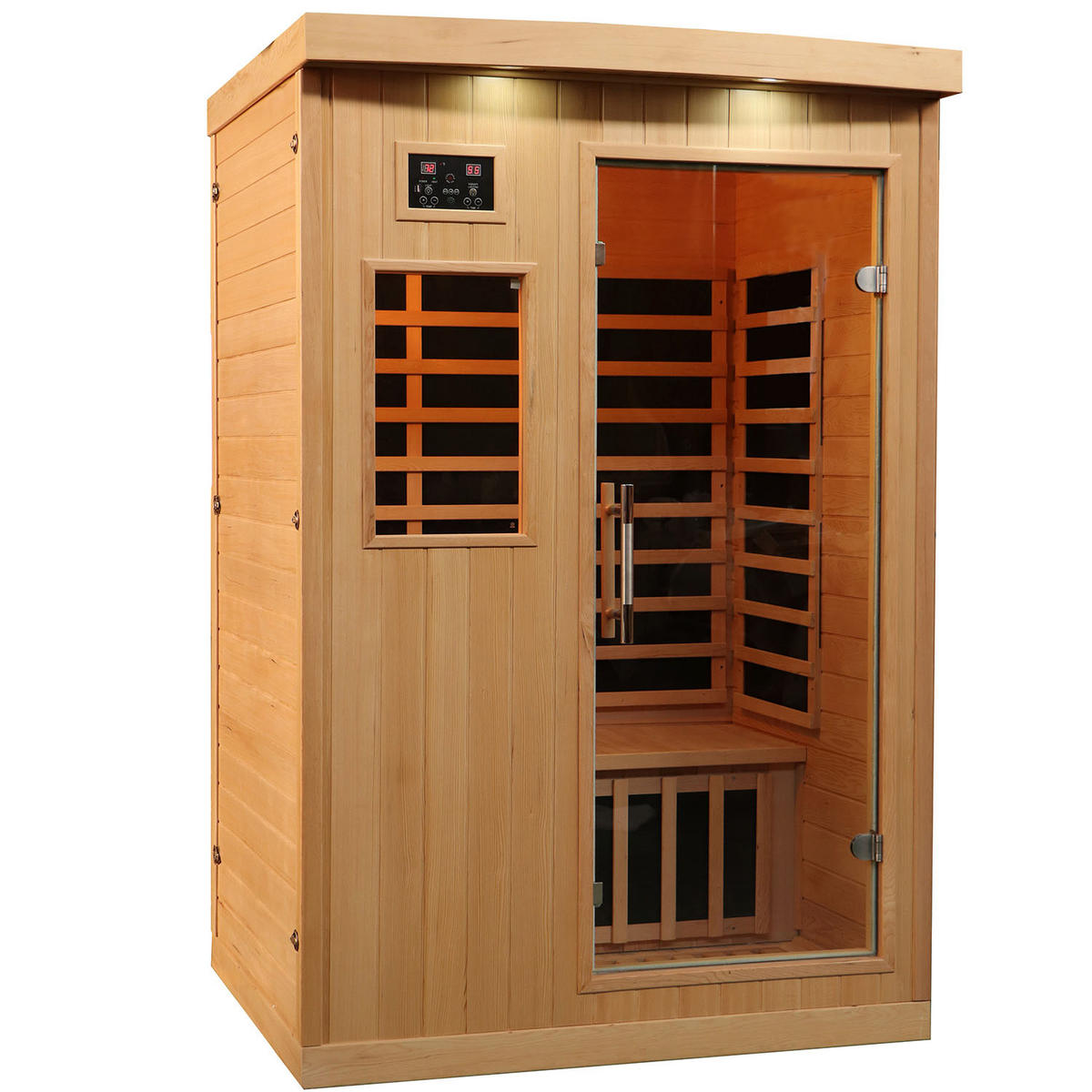 SAUNA Tremblant Infrarotkabine - Hellbraun, Holz (127/195/105cm)