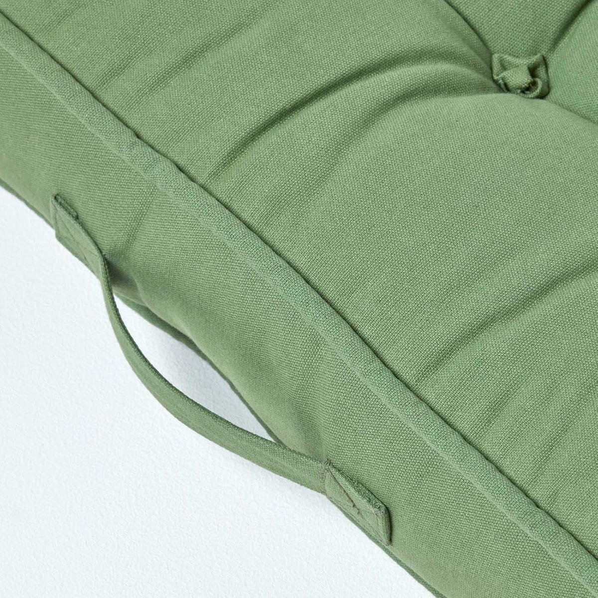 SITZKISSEN grün 50/50/10 cm – Sesselkissen, Baumwolle - Grün, Textil (50/50/10cm) - Homescapes