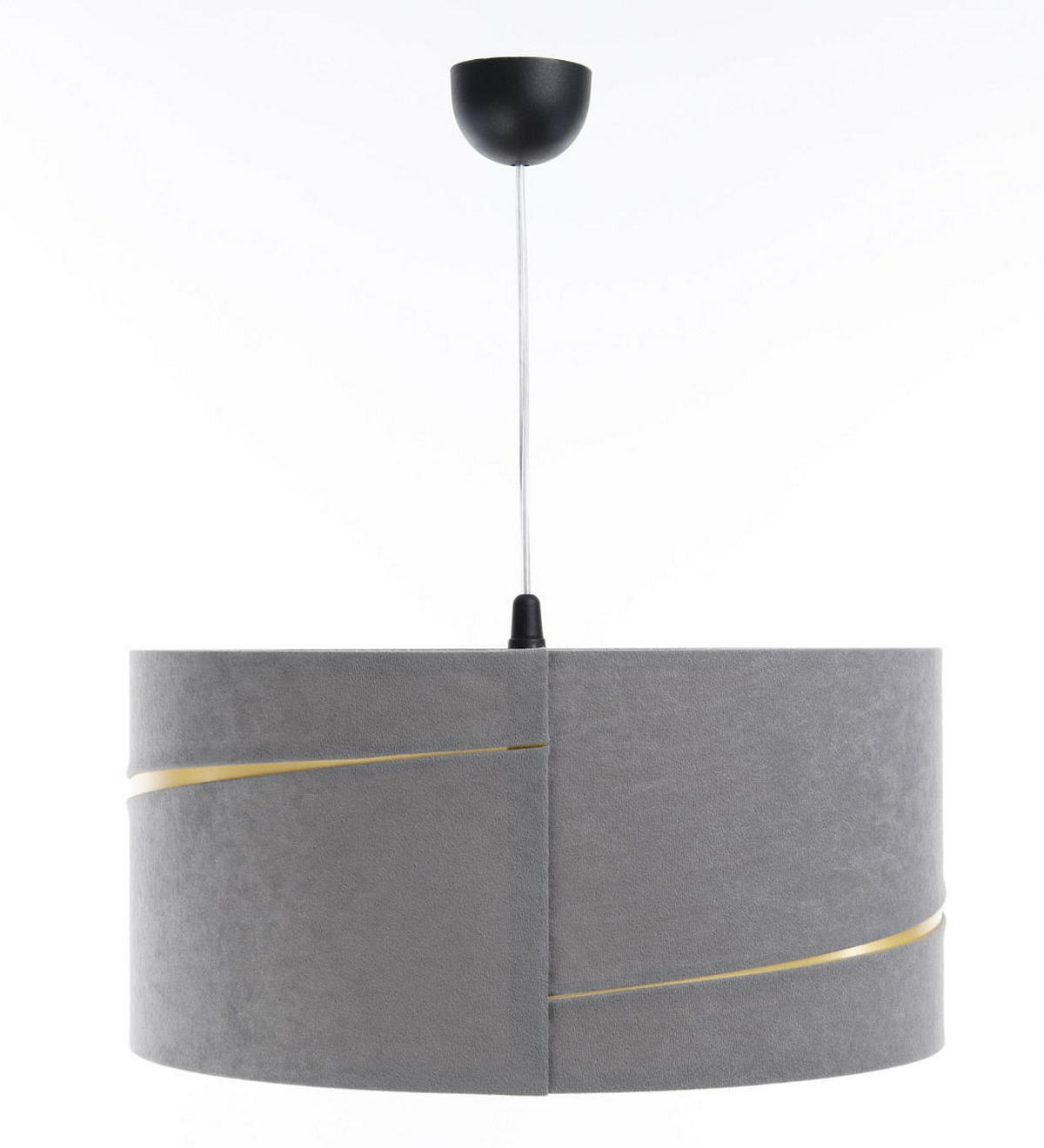 HÄNGELEUCHTE Grau 40/20 cm - Goldfarben/Grau, Kunststoff (40/0.4/20cm) - ONZENO