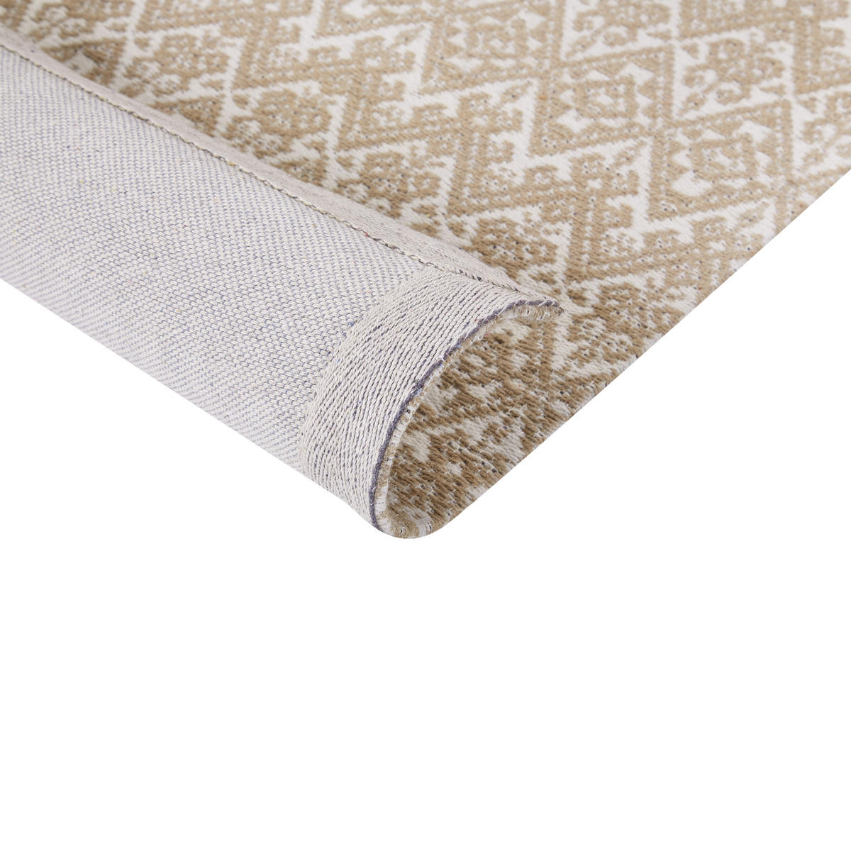 TEPPICH geflochten Atima 230/160 cm - Beige, Naturmaterialien (160/230cm) - Beliani