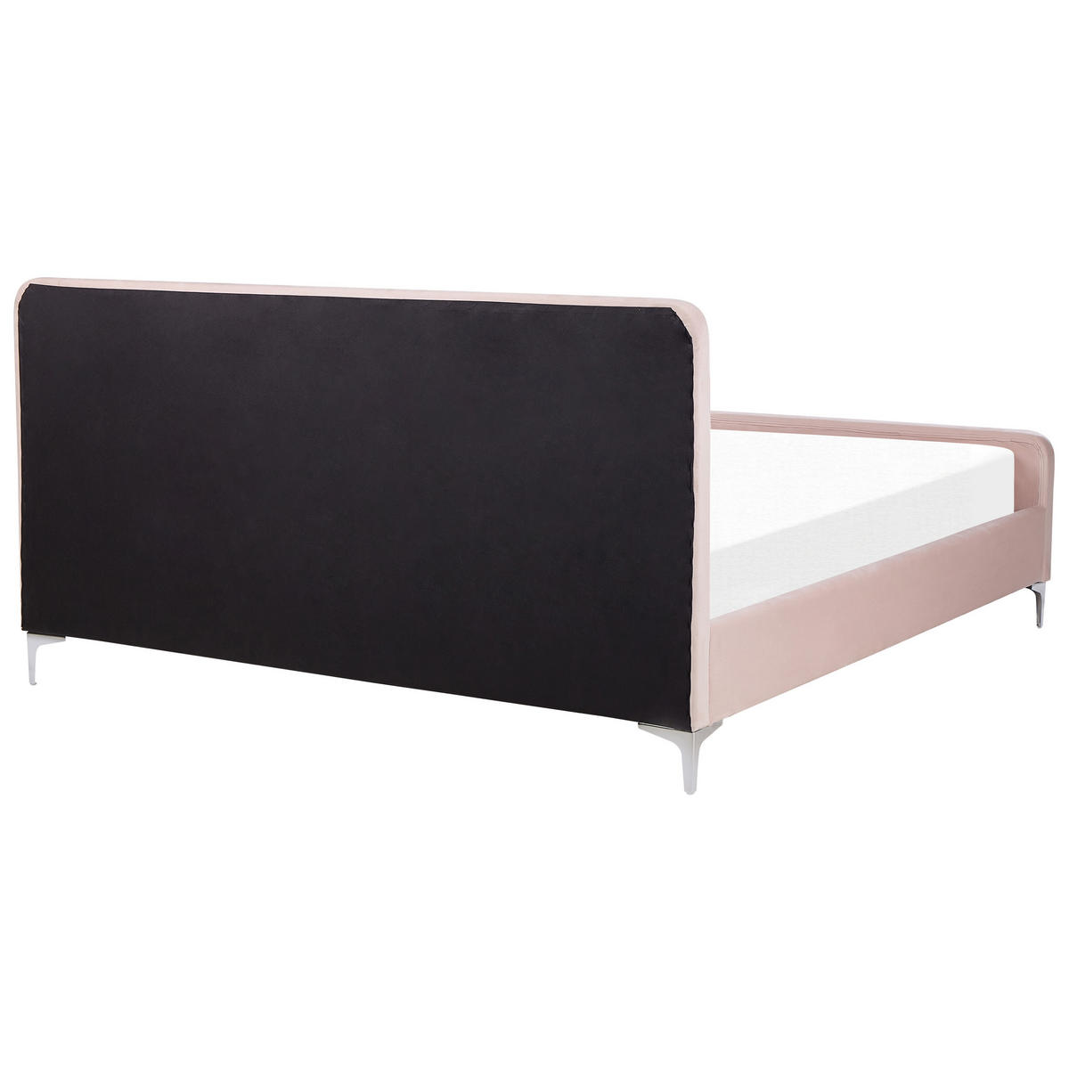 POLSTERBETT 180/200cm Pastellrosa Lunan - Pink, Textil (180/200cm) - Beliani