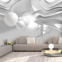 SELBSTKLEBENDE FOTOTAPETE Grau 98/70 cm - Weiß/Grau, Kunststoff/Textil (98/1cm) - KUNSTLOFT