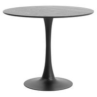 ESSTISCH Rund Schwarz 90 x 90 x 75 (cm) - Schwarz, Holz (90/90/75cm) - Nordlys