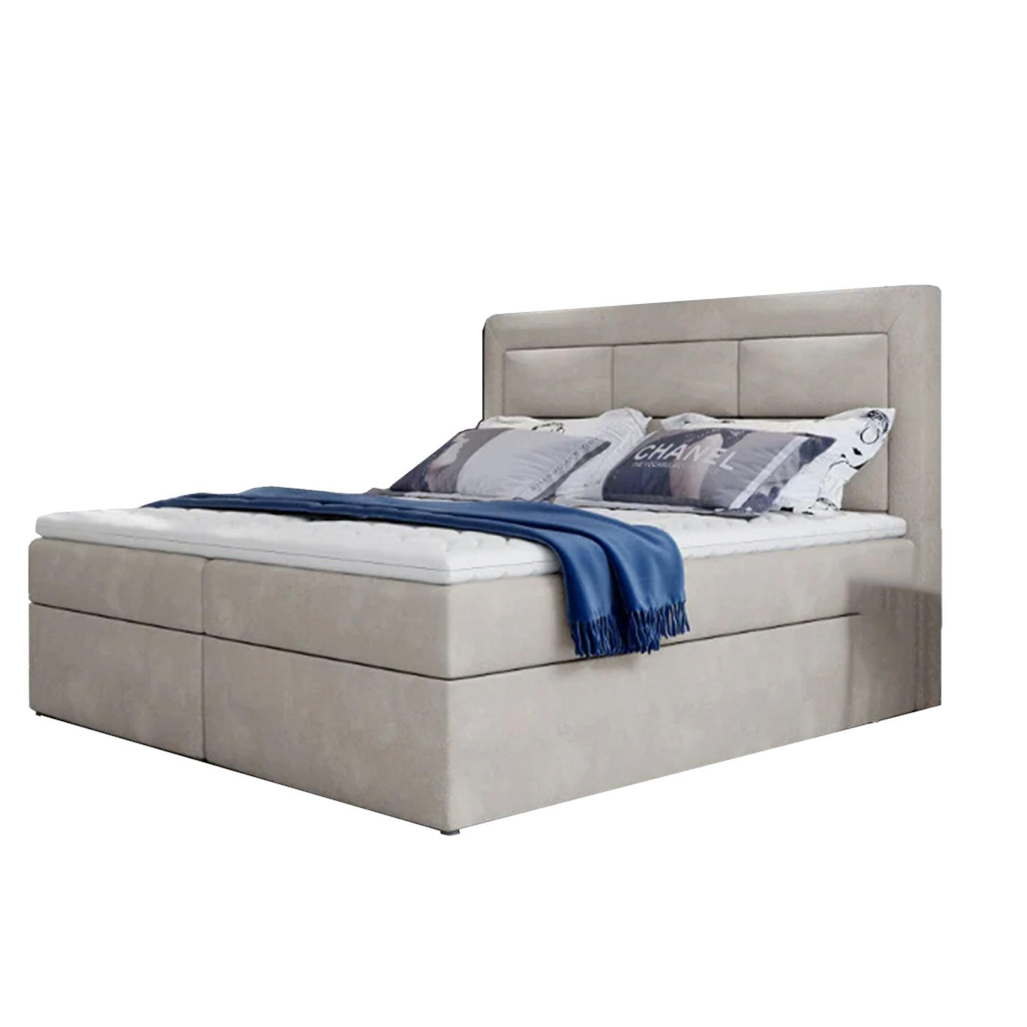 BOXBETT Vivre Bonellfederkern - Creme, Holz/Holzwerkstoff (160/200cm) - Best For Home