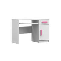 KINDERSCHREIBTISCH INGE 08 110/75/50 cm Weiß/Rosa - Weiß/Rosa, Holzwerkstoff (110/75/50cm) - Deine Möbel 24