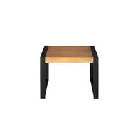 BEISTELLTISCH Boaz Braun 60/60/45 cm - Schwarz/Braun, Holz (60/60/45cm) - Starfurn