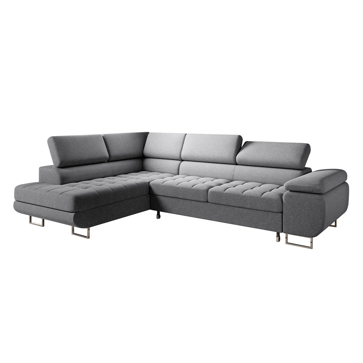 Petits-meubles Ecksofa Grau 335x201 cm