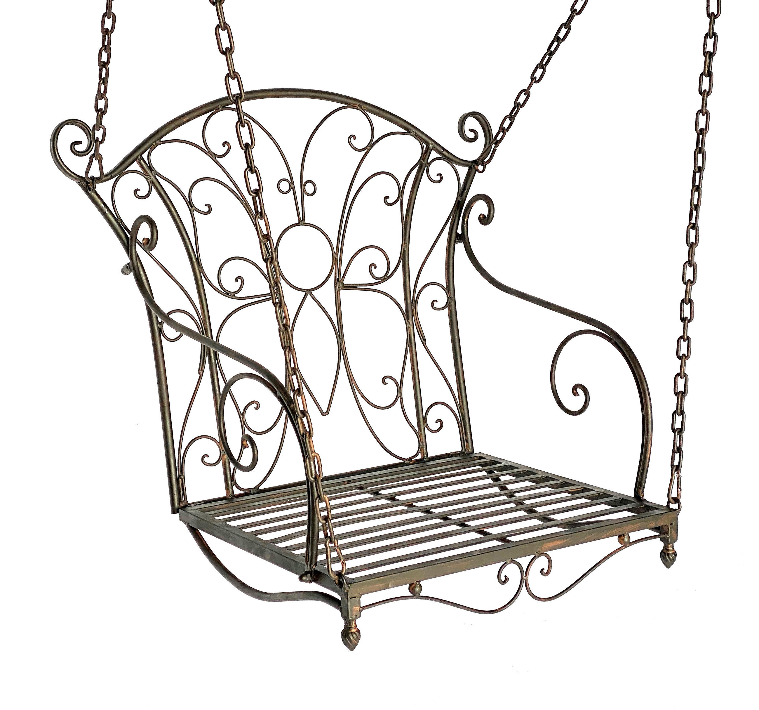 HÄNGESESSEL Metall Braun 86 cm 18811 - Braun, Metall (86/70/70cm) - DanDiBo