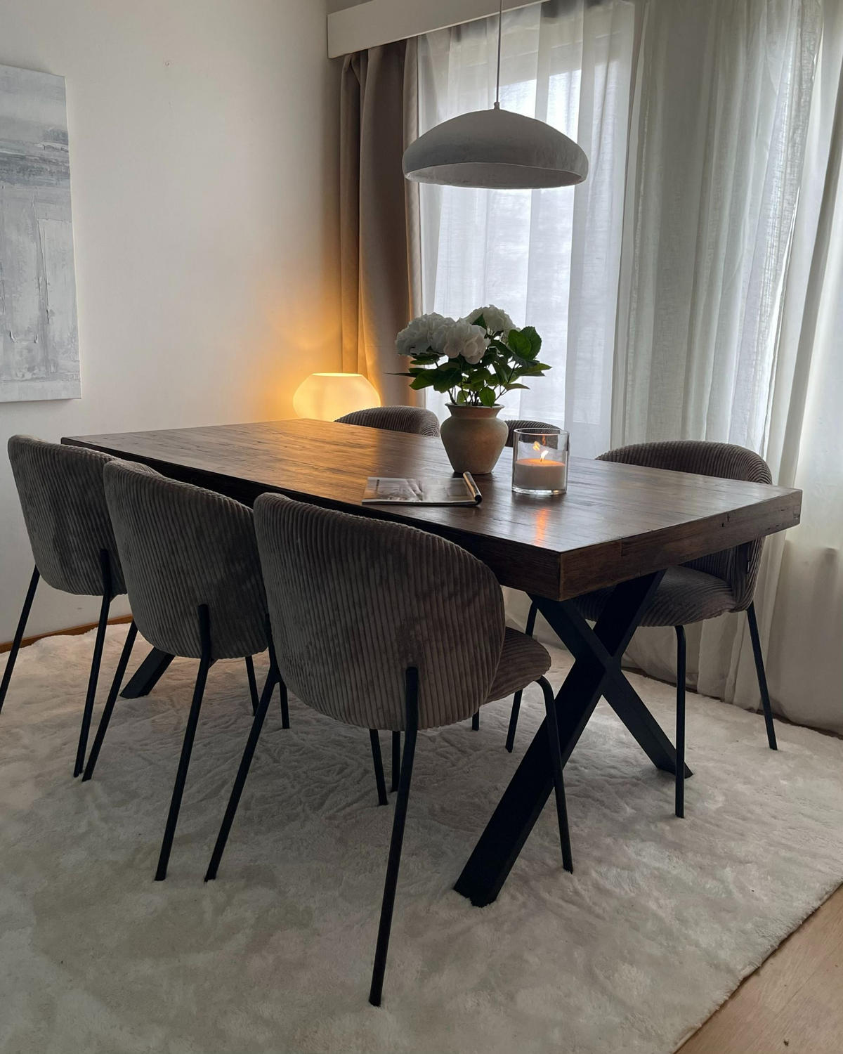 BLAGOVAONSKI STOL 160/90 cm tamni boja drva/crni Clifton - tamno smeđa/crna, drvo (160/90/75cm) - Beliani
