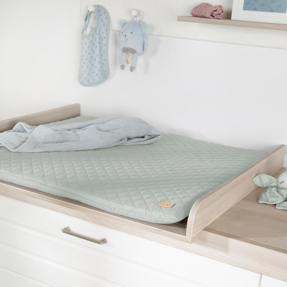 WICKELAUFLAGE roba Style Frosty green - Grün, Textil (85/75cm) - Roba