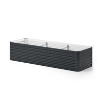 ZVÝŠENÁ ZAHRÁDKA Antracit 270 x 90 cm - antracitová, kov (270/60/90cm) - OK-Living