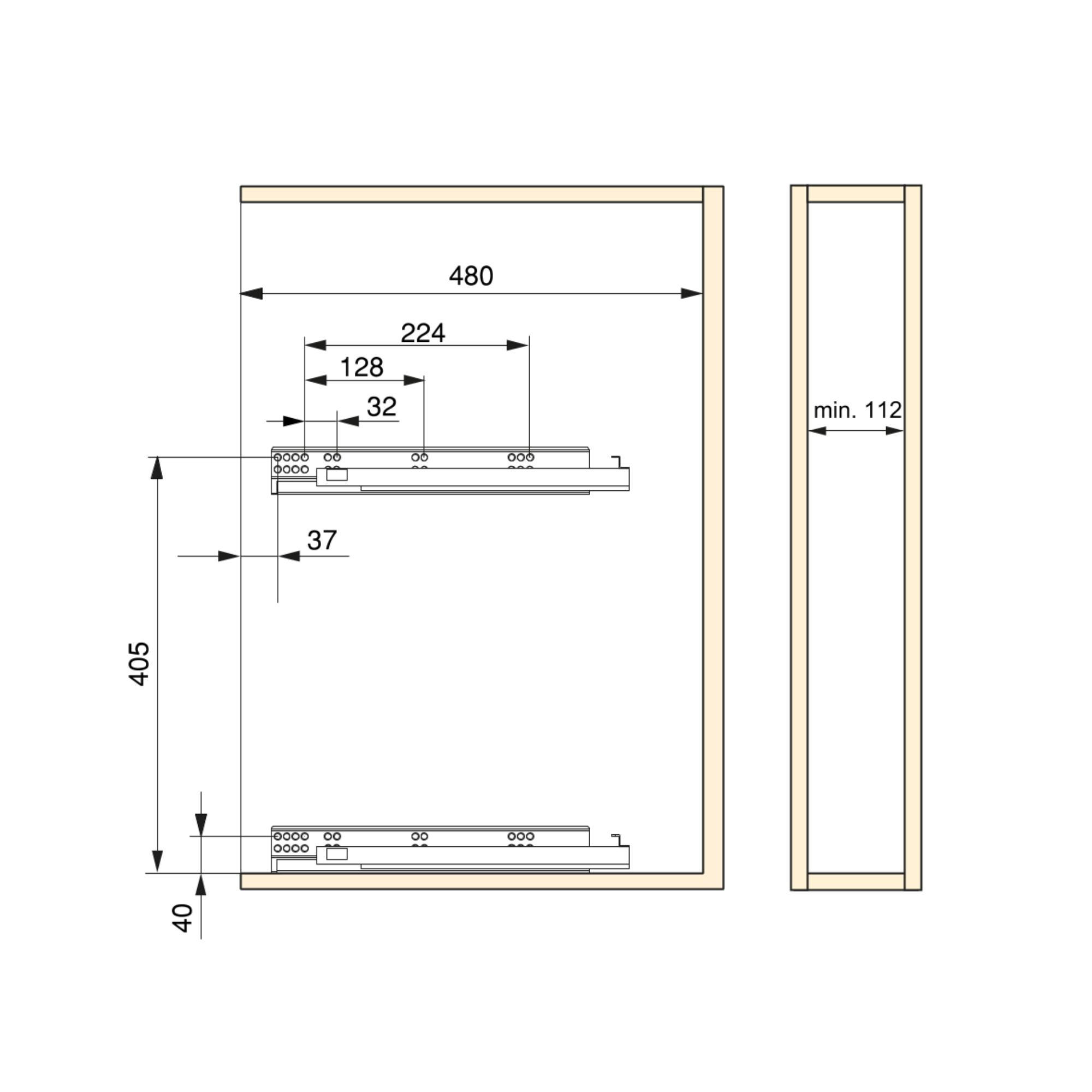 FLASCHENREGAL Suprastar, ausziehbar, mit Schließautomatik, Modul 150mm, Stahl, Verchromt - Chromfarben, Metall (10.6/50/47.5cm) - EMUCA