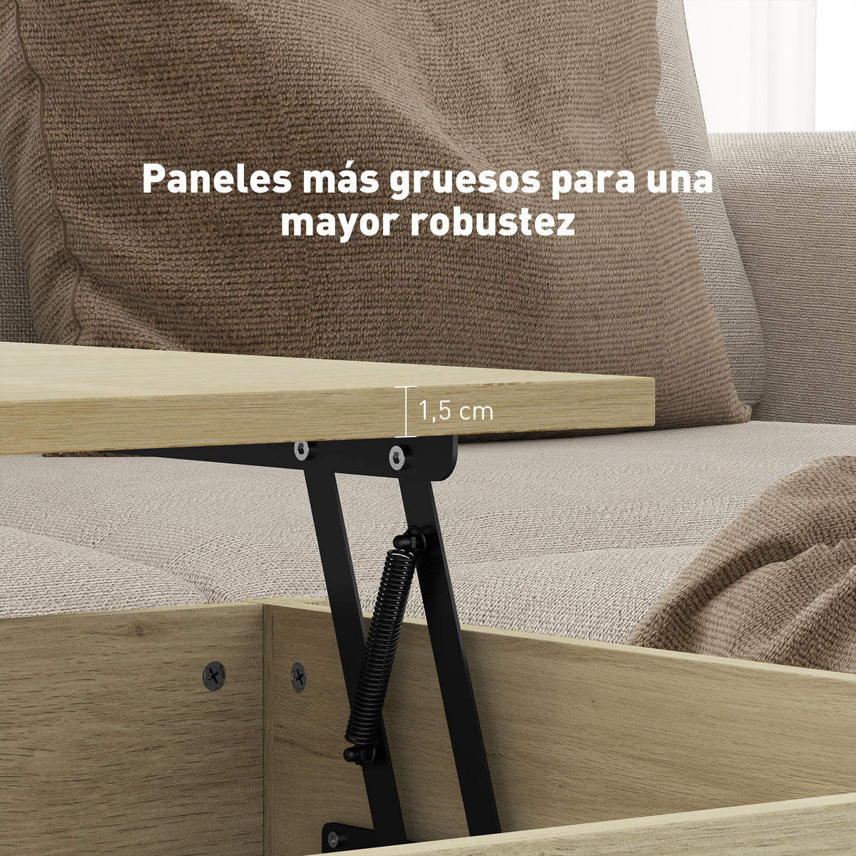 COUCHTISCH Beige 1 Stück - Beige, Kunststoff (100/50/62cm) - GiPP