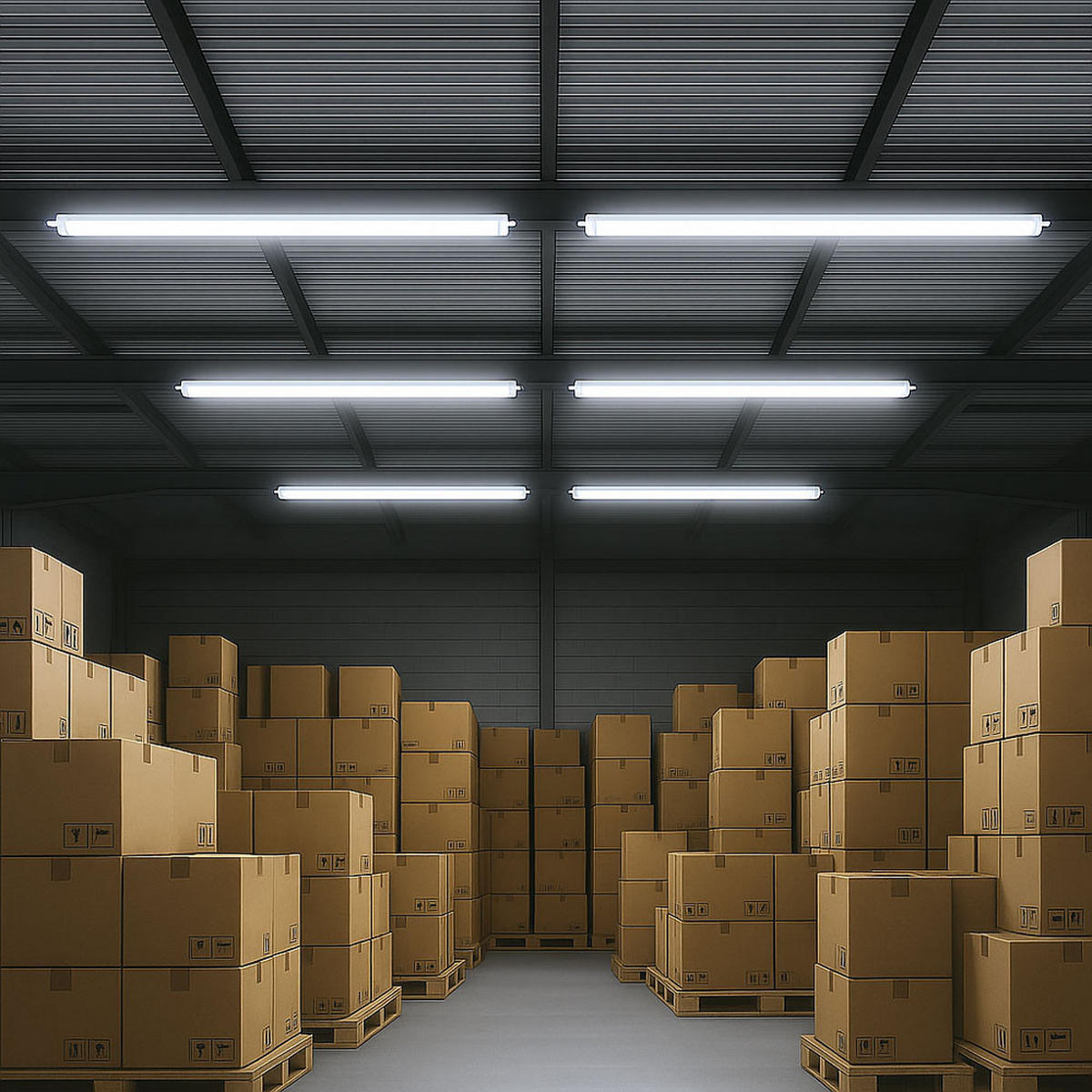 LED DECKENLEUCHTE Wannenleuchte Neutralweiß 120 cm - Weiß, Kunststoff (120/6.5/5.8cm)