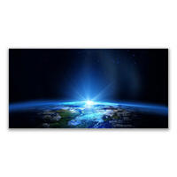 LEINWANDBILD 100x50 cm Planetenhorizont - Dunkelblau, Textil (100/4cm) - TULUP