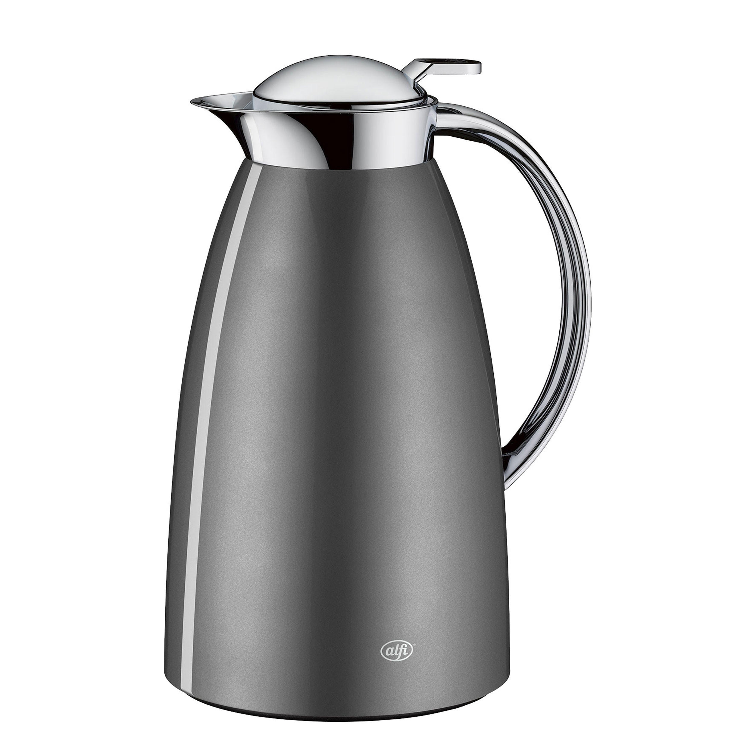 ISOLIERKANNE GUSTO space grey polished 1 L - Grau, Metall (1L) - Alfi