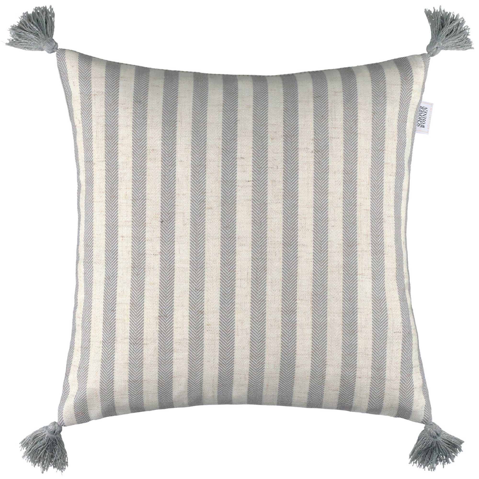 KISSENHÜLLE SW-Habit 38/38 cm  - Creme/Grau, Basics, Textil (38/38cm) - Esprit
