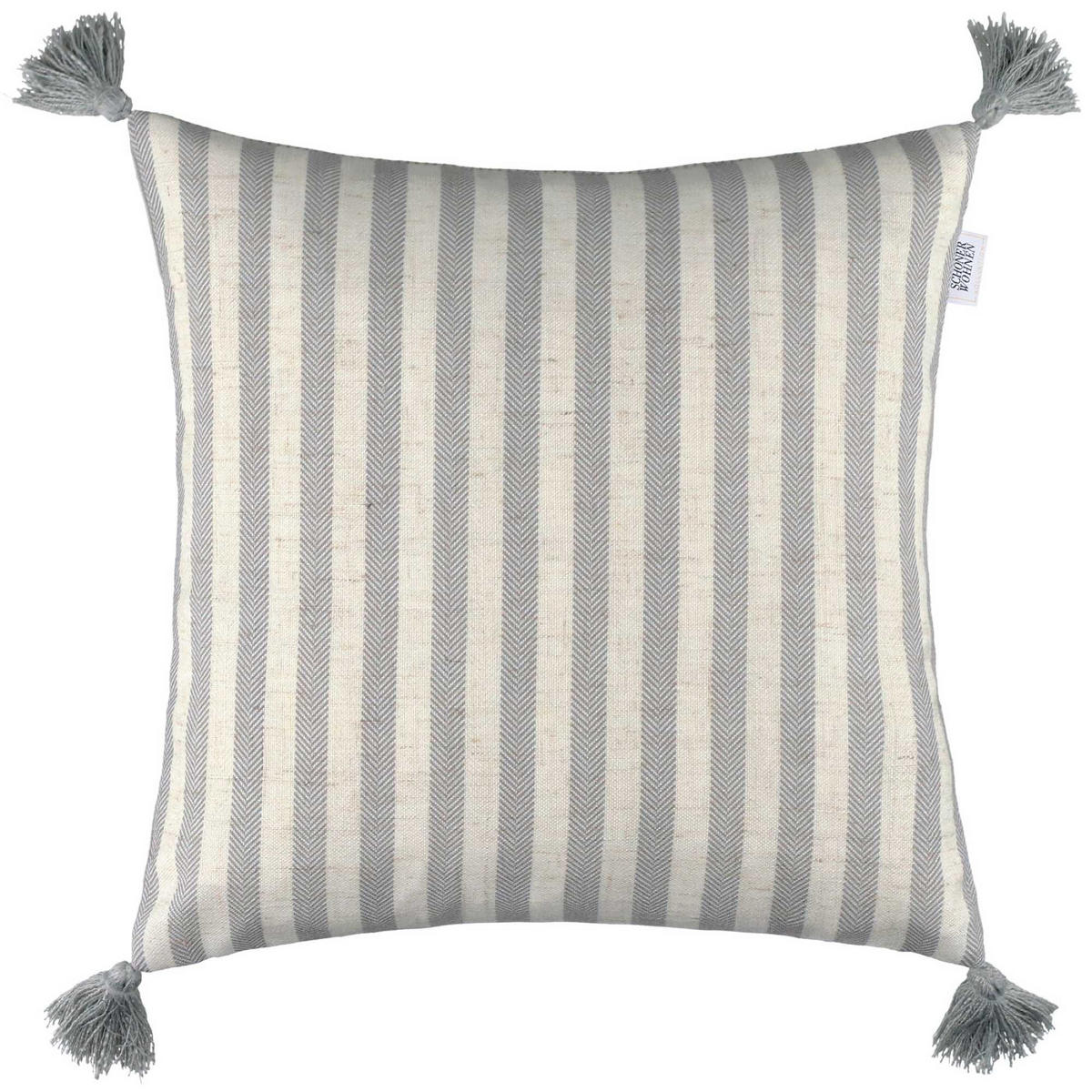 KISSENHÜLLE SW-Habit 38/38 cm  - Creme/Grau, Basics, Textil (38/38cm) - Esprit