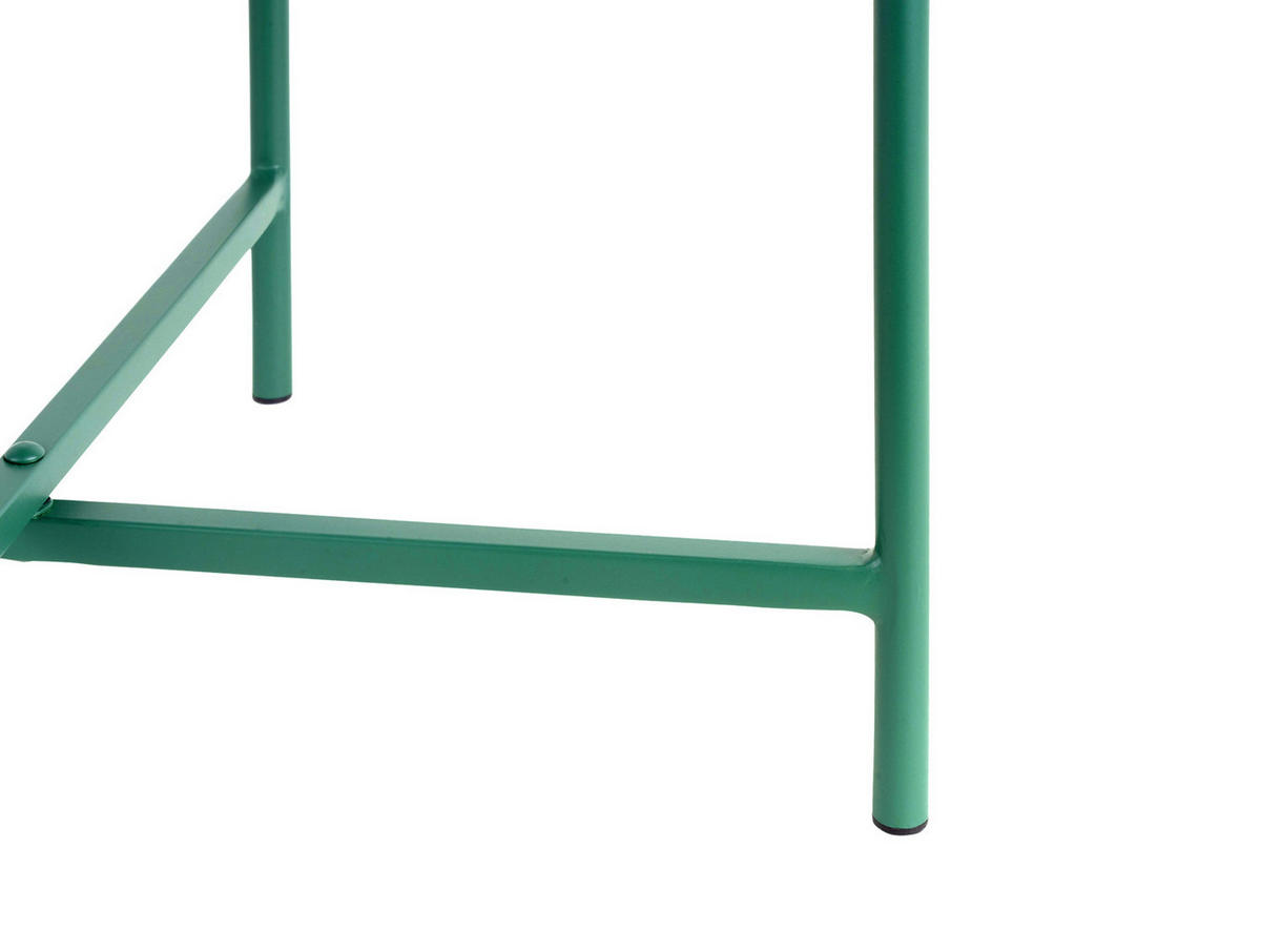 BEISTELLTISCH Meseta Grün 40/40/49 cm - Grün, Metall (40/40/49cm) - Leitmotiv