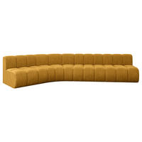ECKSOFA modulares Sofa Montra-L2 - 381x174x70 cm Senfgelb - Currygelb, Holzwerkstoff/Textil (381/174cm) - ALTDECOR