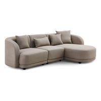 ECKSOFA 260x165x72 beige JONAH - Beige, Kunststoff (260/165cm) - Massivmoebel24